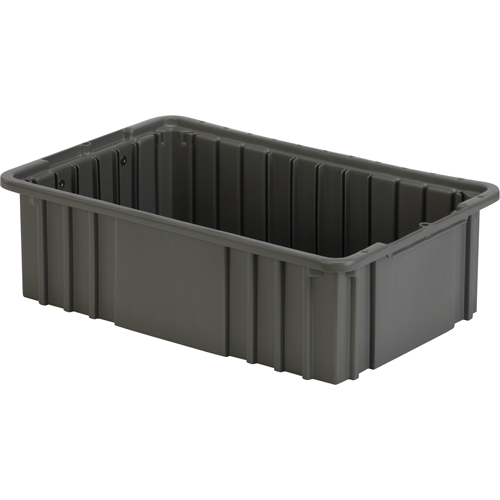 Divider Box, Polyethylene, 16.5" W x 10.9" D x 5" H, Grey Equipment World
