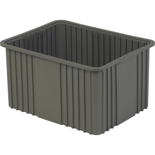Divider Box, Polyethylene, 20.9" W x 15.9" D x 12" H, Grey Equipment World