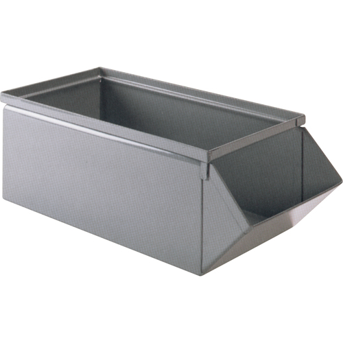 Steel Bin, 100 lbs. Cap., 15" W x 24" D x 11" H, Blue Equipment World