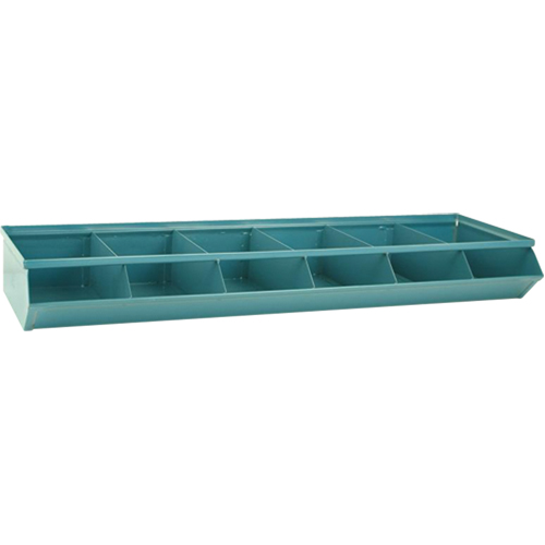 Sectional Bin Units, 100 lbs. Cap., 37" W x 12" D x 4-1/2" H, Blue Equipment World