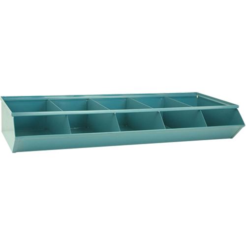 Sectional Bin Units, 100 lbs. Cap., 37" W x 15-1/2" D x 6" H, Blue Equipment World