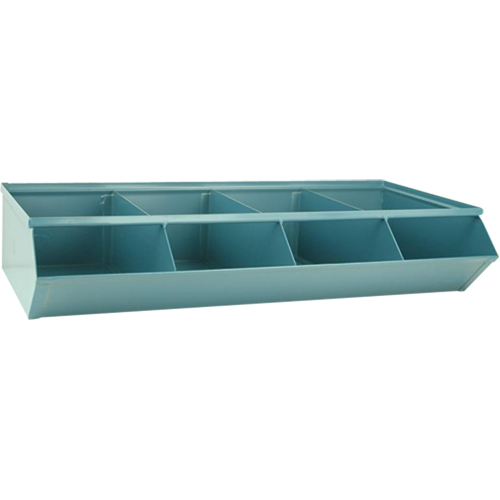 Sectional Bin Units, 100 lbs. Cap., 37" W x 18-3/4" D x 7-1/2" H, Blue Equipment World