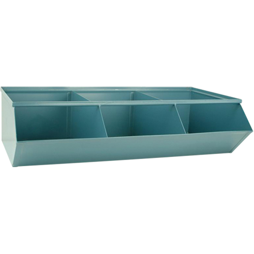 Sectional Bin Units, 100 lbs. Cap., 37" W x 20-1/2" D x 9-1/2" H, Blue Equipment World