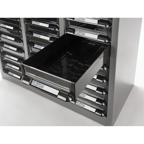 KPC-300 Parts Cabinet, Galvanized Steel, 60 Drawers, 21-3/10" x 10-2/5" x 36-9/10", Grey Equipment World