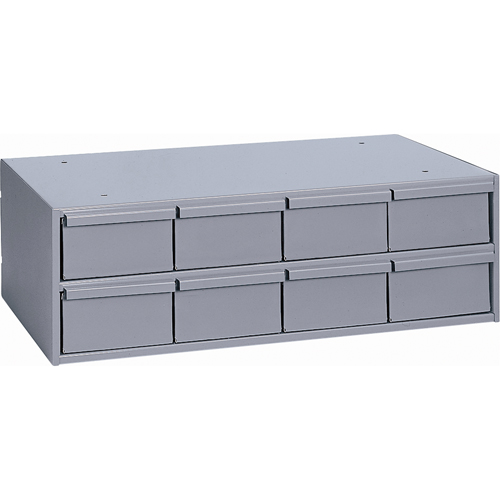 Industrial Drawer Cabinets, 8 Drawers, 22-3/4" W x 11-5/8" D x 7-3/8" H, Grey Equipment World