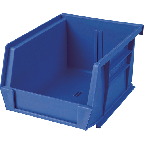 Plastic Bin, 8-1/4" W x 9" H x 18" D, Blue Equipment World