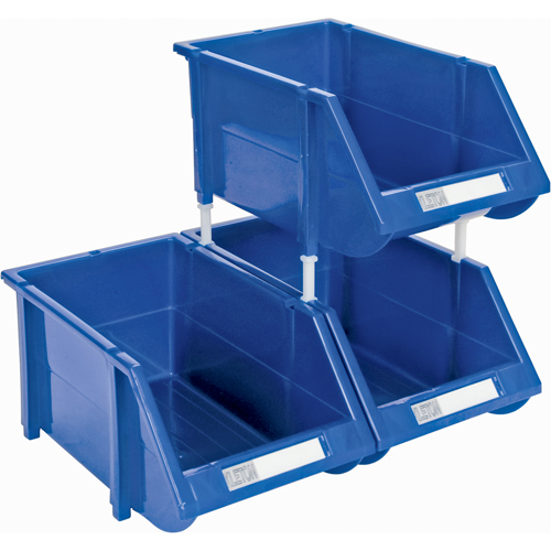 Stack & Hang Bin, 4-13/16" W x 3-3/16" H x 7-1/8" D, Blue Equipment World