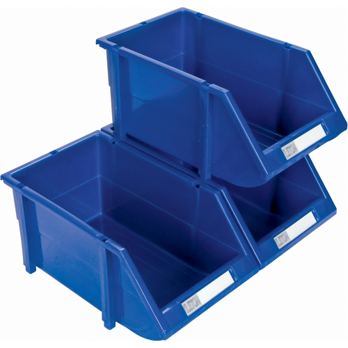 Stack & Hang Bin, 4-13/16" W x 3-3/16" H x 7-1/8" D, Blue Equipment World