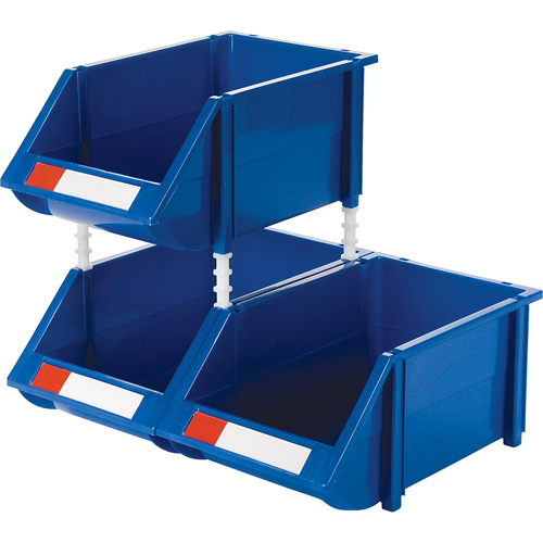 Stack & Hang Bin, 8-3/16" W x 6-3/16" H x 14" D, Blue Equipment World