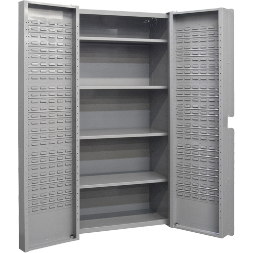 Deep Door Combination Cabinets, 38" W x 24" D x 72" H, Grey Equipment World