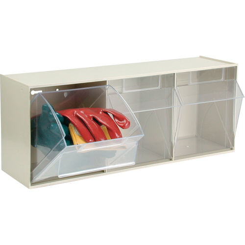 Tip-Out Bins Modular Storage System, 23-5/8" W x 7-3/4" D x 9 1/2" H, 3 Drawers Equipment World