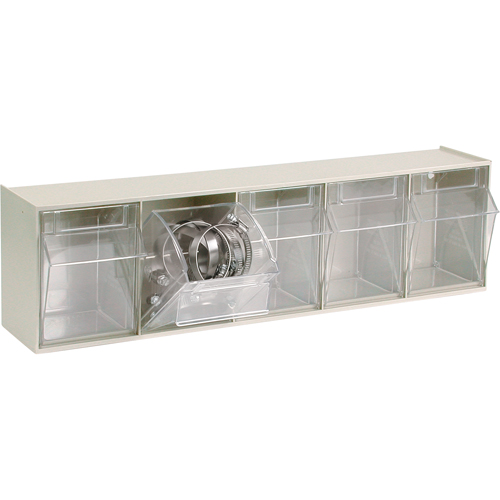 Tip-Out Bins Modular Storage System, 23-5/8" W x 5-1/4" D x 6-1/2" H, 5 Drawers Equipment World