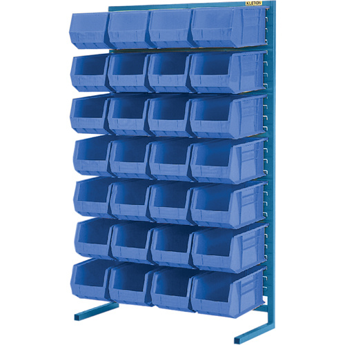 Single-Sided Stationary Bin Rack, 36" W x 12" D x 61" H, 28 Bins Equipment World