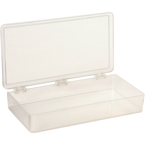 K-Resin Compartment Box, Plastic, 4" W x 8" D x 1-3/16" H, Transparent Equipment World