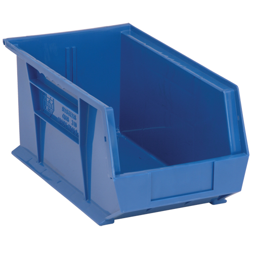 Ultra Stack & Hang Bin, 8-1/4" W x 7" H x 14-3/4" D, Blue Equipment World