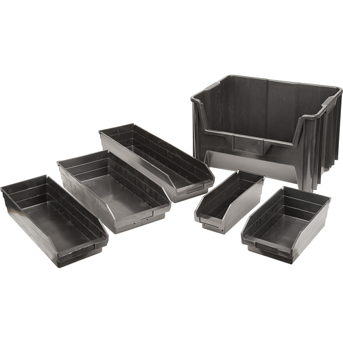 Recycled Shelf Bins, 4-1/8" W x 11-5/8" D x 4" H, 30 lbs. Capacity Equipment World