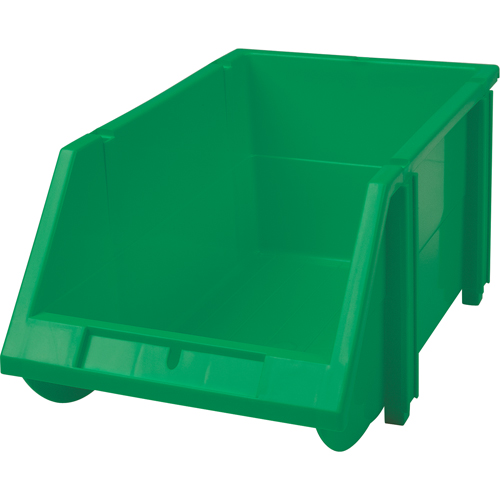 Stack & Hang Bin, 5-7/8" W x 4-11/16" H x 9-13/16" D, Green Equipment World