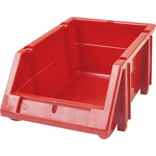 Stack & Hang Bin, 5-7/8" W x 4-11/16" H x 9-13/16" D, Red Equipment World