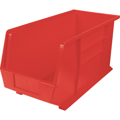 Ultra Stack & Hang Bin, 8-1/4" W x 9" H x 18" D, Red Equipment World