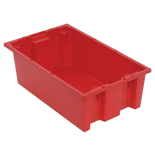 Contenants Stack & Nest, 6" x 18" x 11", Rouge Equipment World