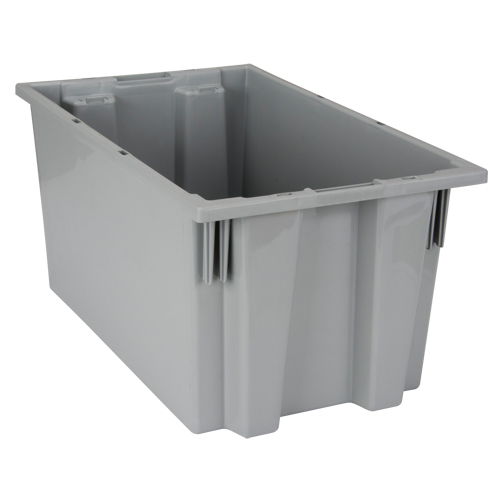 Contenants Stack & Nest, 9" x 18" x 11", Gris Equipment World