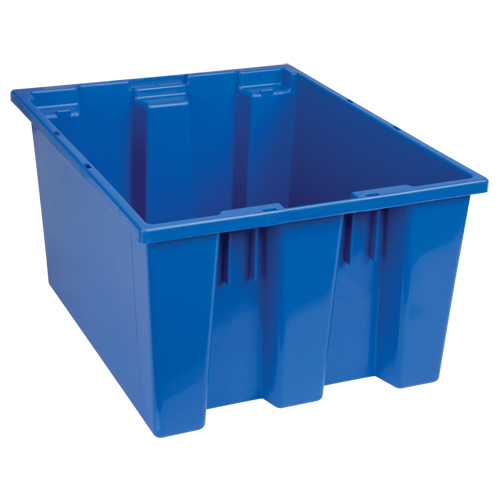 Contenants Stack & Nest, 10" x 19,5" x 15,5", Bleu Equipment World