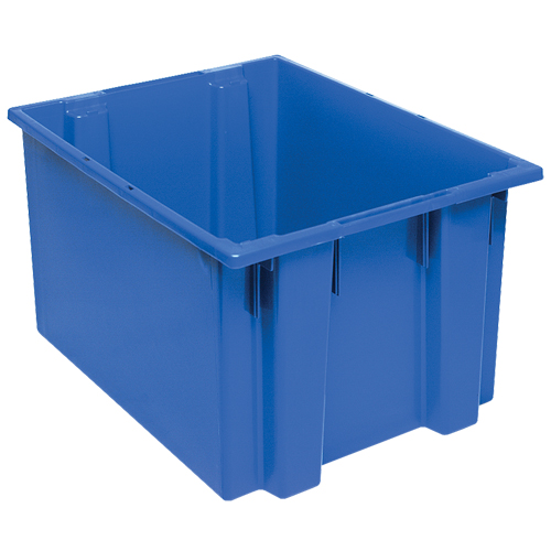 Contenants Stack & Nest, 13" x 23,5" x 19,5", Bleu Equipment World
