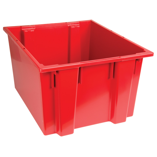 Stack & Nest Totes, 13" x 23.5" x 19.5", Red Equipment World