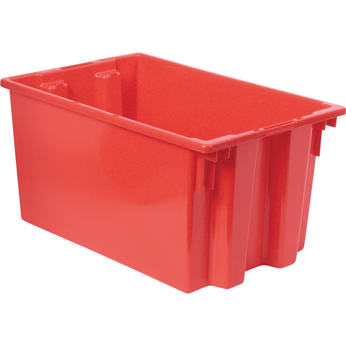 Contenants Stack & Nest, 12" x 23,5" x 15,5", Rouge Equipment World