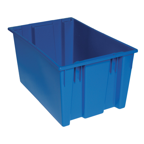 Stack & Nest Totes, 15" x 29.5" x 19.5", Blue Equipment World