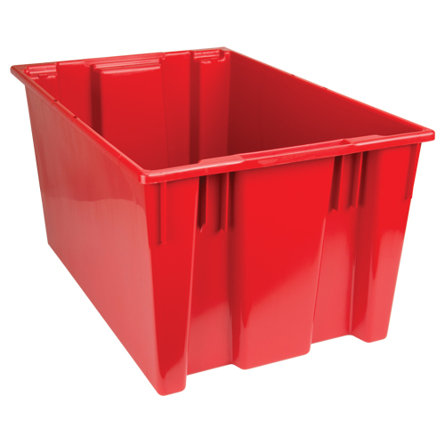 Stack & Nest Totes, 15" x 29.5" x 19.5", Red Equipment World