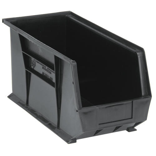Ultra Stack & Hang Bin, 8-1/4" W x 9" H x 18" D, Black Equipment World