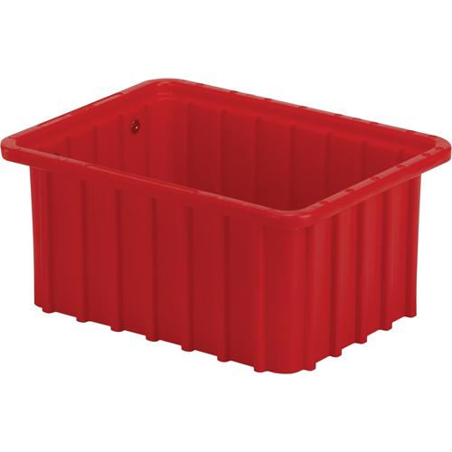 Divider Box, Polyethylene, 9.8" W x 7.3" D x 5" H, Red Equipment World