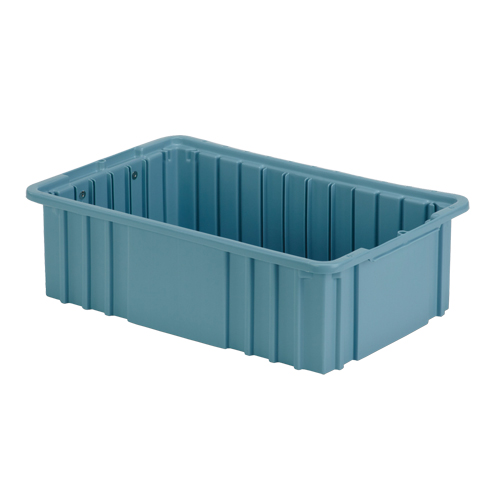 Divider Box, Polyethylene, 15.5" W x 9.9" D x 5" H, Light Blue Equipment World