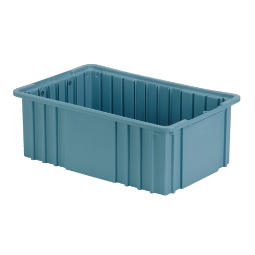 Divider Box, Polyethylene, 15.5" W x 9.9" D x 6" H, Light Blue Equipment World