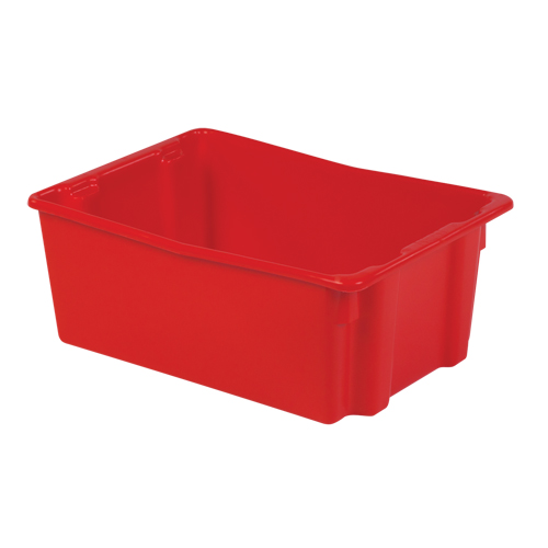 Polylewton Stack-N-Nest&reg; Containers, 10.5" x 26.1" x 18.7", Red Equipment World