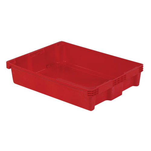 Polylewton Stack-N-Nest&reg; Containers, 6.1" x 29.6" x 22.4", Red Equipment World