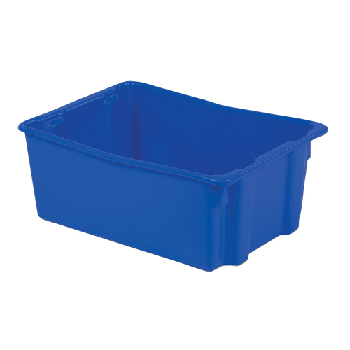 Polylewton Stack-N-Nest&reg; Containers, 10.5" x 26.1" x 18.7", Blue Equipment World
