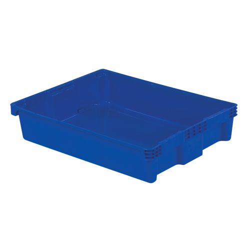 Polylewton Stack-N-Nest&reg; Containers, 6.1" x 29.6" x 22.4", Blue Equipment World