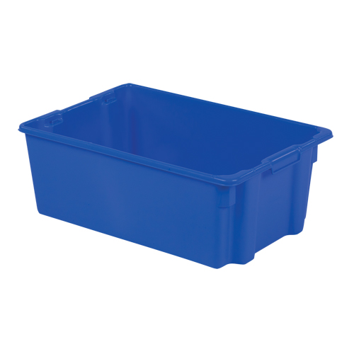 Polylewton Stack-N-Nest&reg; Containers, 10.5" x 28.4" x 18.7", Blue Equipment World
