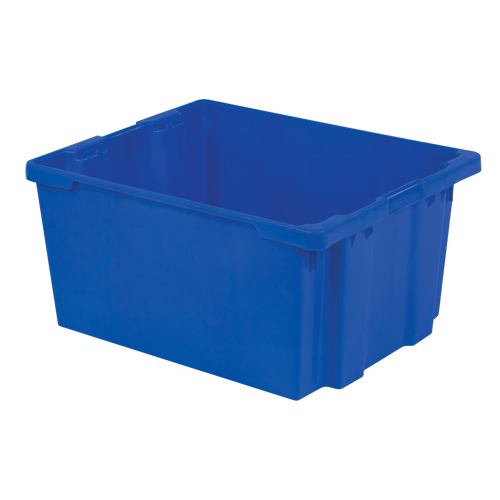 Contenants Stack-N-Nest Polylewton, 15,1" x 30,1" x 24", Bleu Equipment World