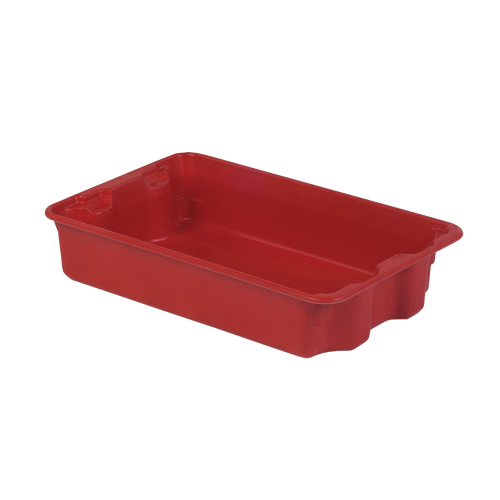 Stack-N-Nest&reg; Plexton Containers, 14.8" W x 24.3" D x 5.1" H, Red Equipment World