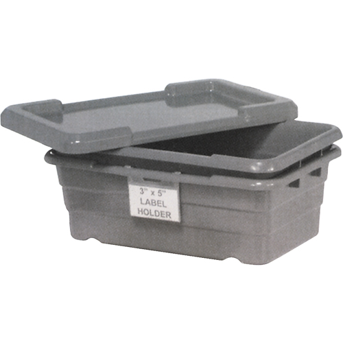 Cross Stack Bins, 16" W x 25.125" D x 8.5" H, Grey Equipment World
