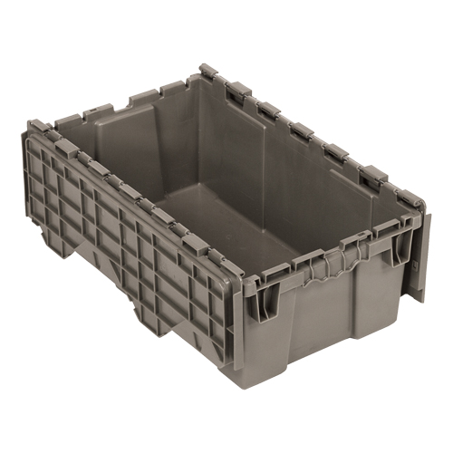 Attached-Top Distribution Container, 11-9/16" x 19-5/8' x 7-1/2", Grey Equipment World
