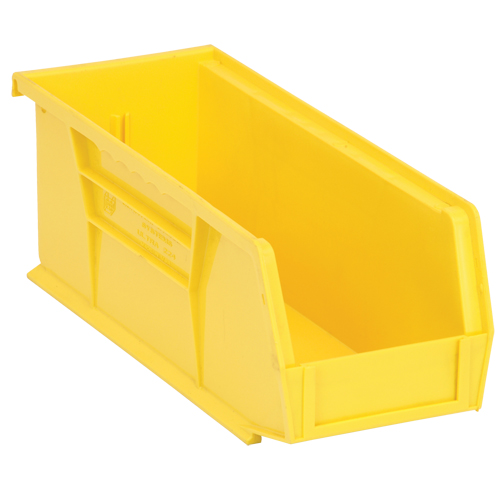 Ultra Stack & Hang Bin, 4-1/8" W x 4" H x 10-7/8" D, Yellow Equipment World