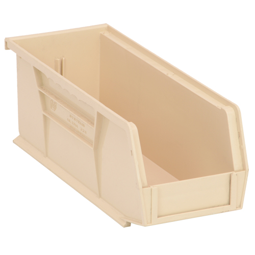 Ultra Stack & Hang Bin, 4-1/8" W x 4" H x 10-7/8" D, Ivory Equipment World