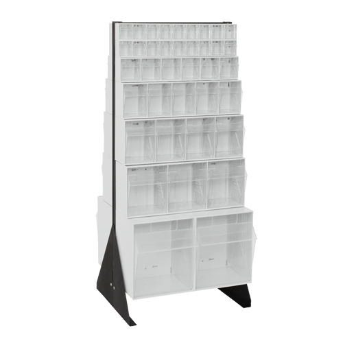 Tip-Out Bins Stand, 23-5/8" W x 16" D x 52" H, 76 Drawers Equipment World