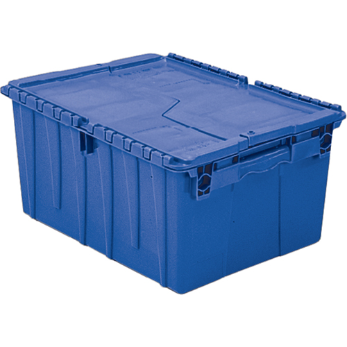 Flipak&reg; Polyethylene Plastic (PE) Distribution Containers, 11.8" x 9.8" x 7.7", Blue Equipment World