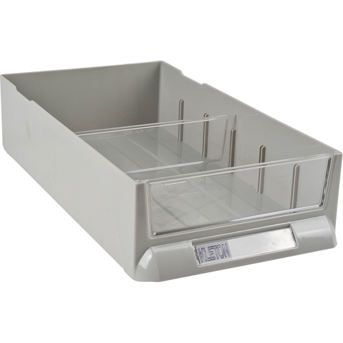 Replacement Drawer for KPC-100 Parts Cabinets, Plastic, 6-3/8" W x 11-3/10" D x 2-11/16" H, Grey Equipment World