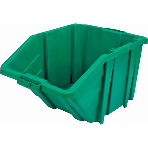 Bac g&eacute;ant en plastique, 15-1/2" la x 13" H x 25" p, Vert, Capacit&eacute; 200 lb Equipment World